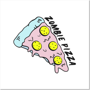 zombie pizza Posters and Art